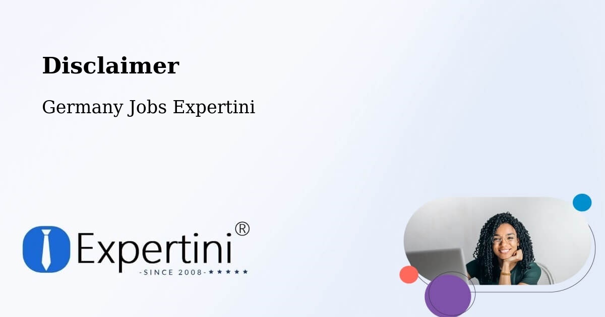 Disclaimer - Germany Jobs Expertini
