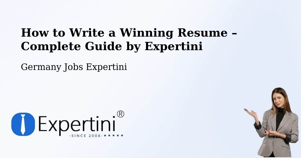 Resume Writing Guide for Job Seekers – Bucha - Bucha, Germany Jobs Expertini